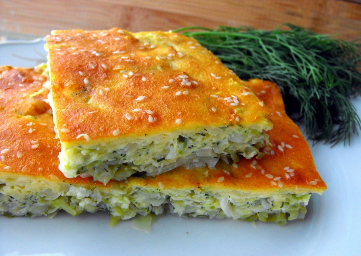 Пирог из лаваша с яблоками