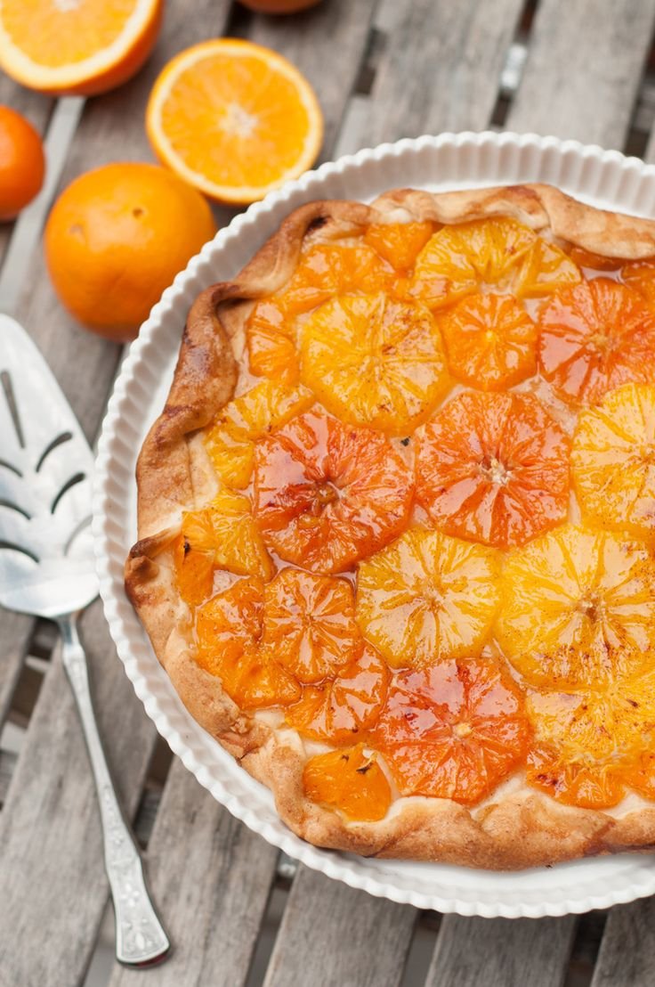 Миндальный пирог с апельсином
