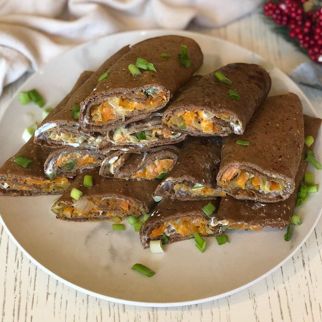 Блины с печенкой