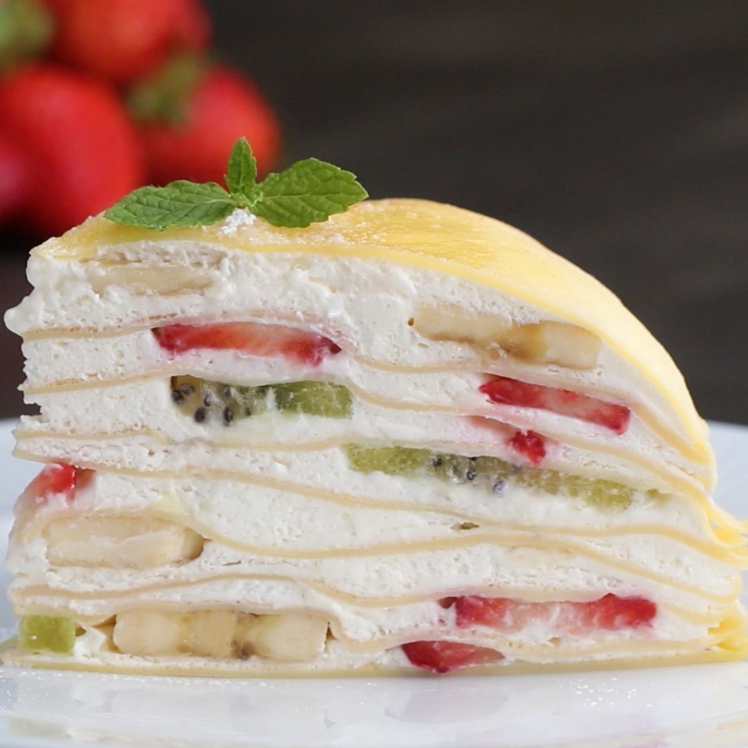 Блинчатый торт с маскарпоне