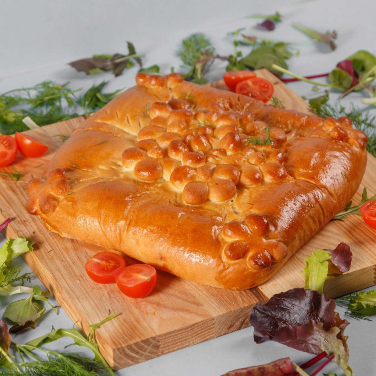 Пирог с ветчиной и сыром