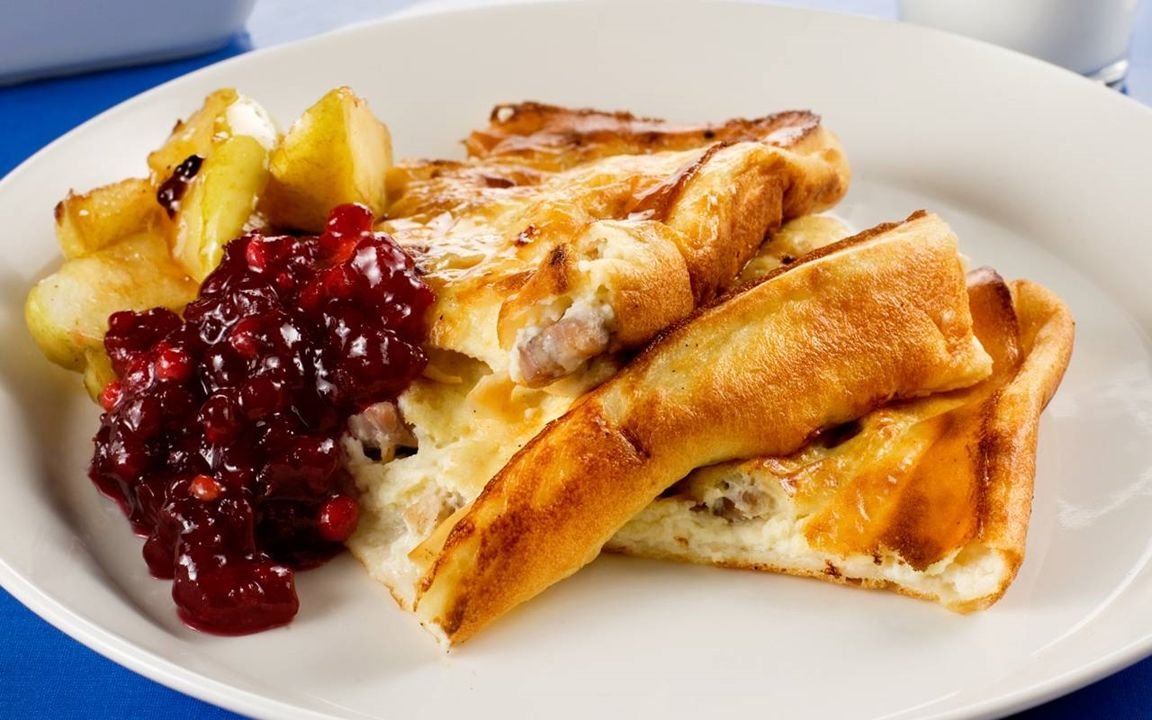 Блины с ветчиной