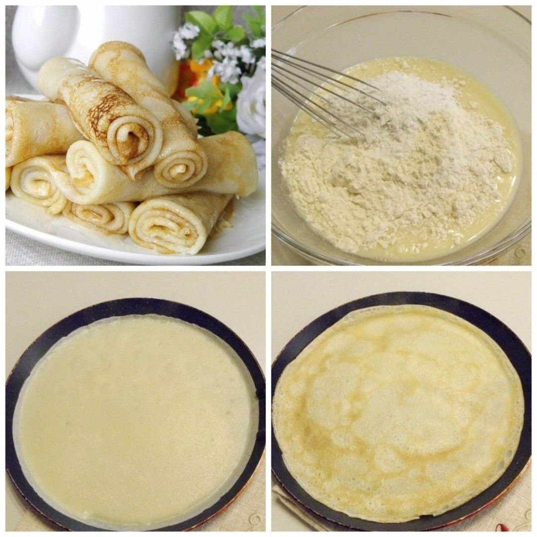 Красивые блинчики с начинкой