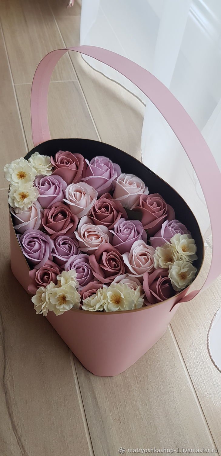 Букет из мыльных роз