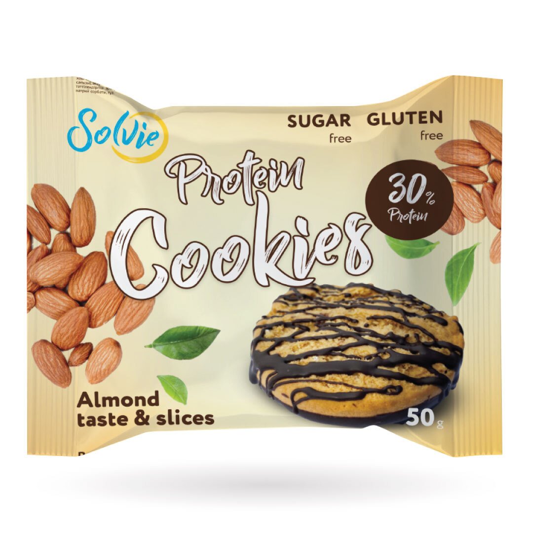 Протеиновое печенье Solvie Protein cookies 1 штук