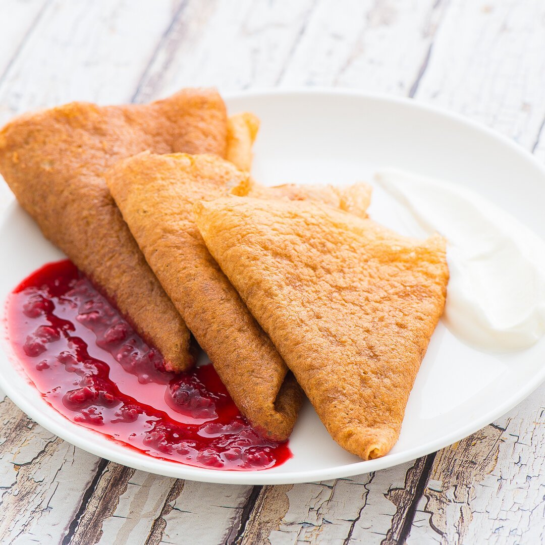 Блинчики с джемом