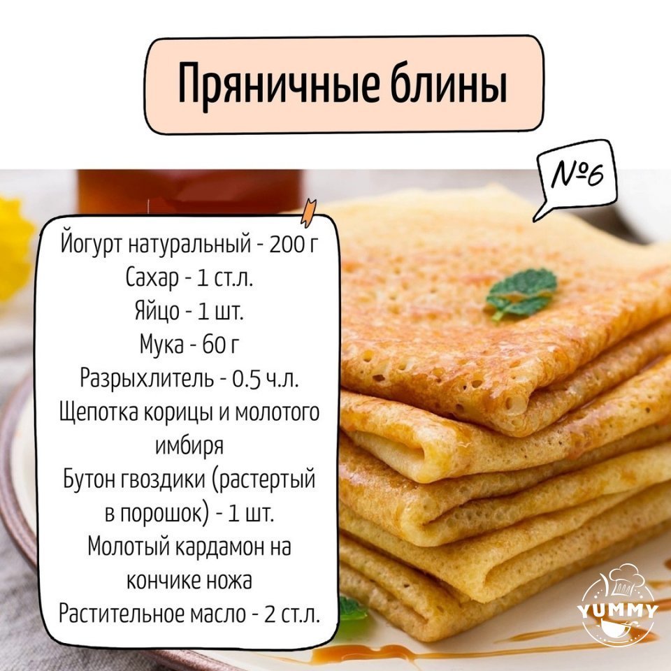 Рецепт блинчиков