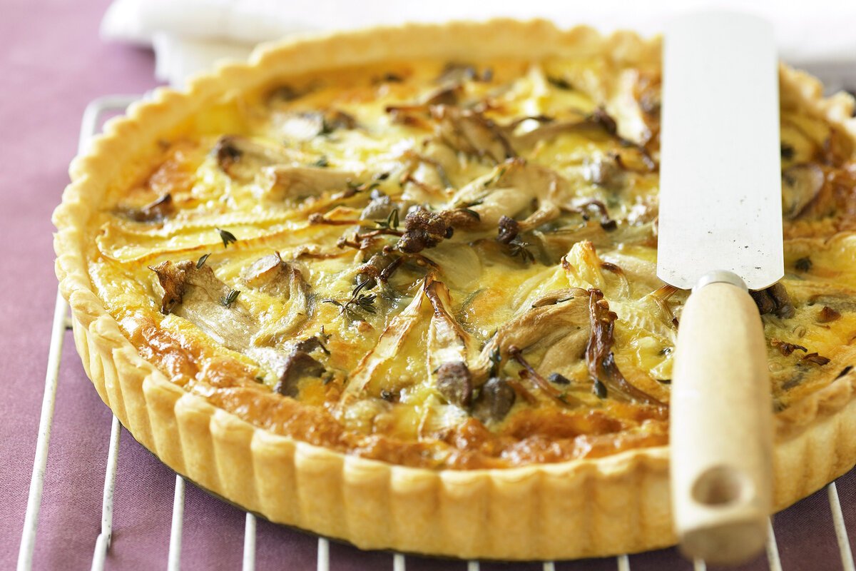Пирог с картофелем и грибами
