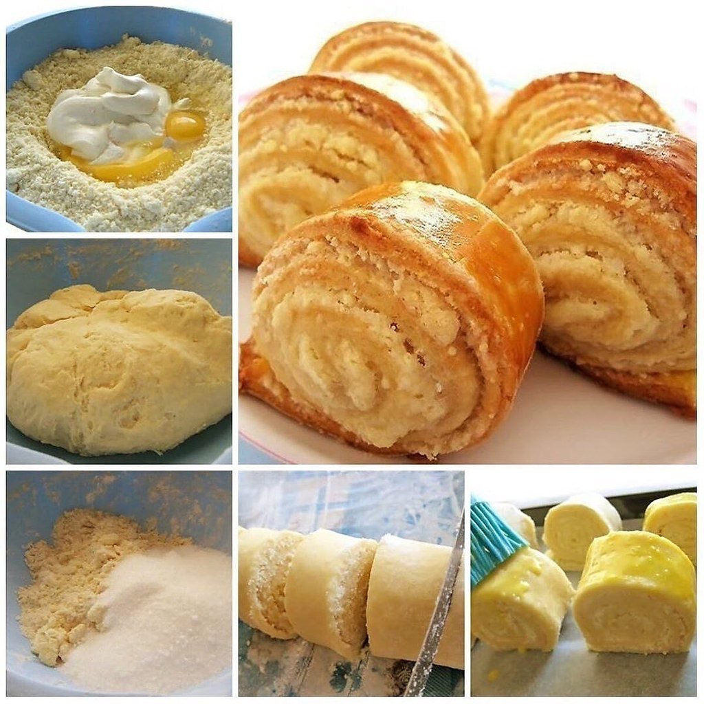 Рулетики с творогом