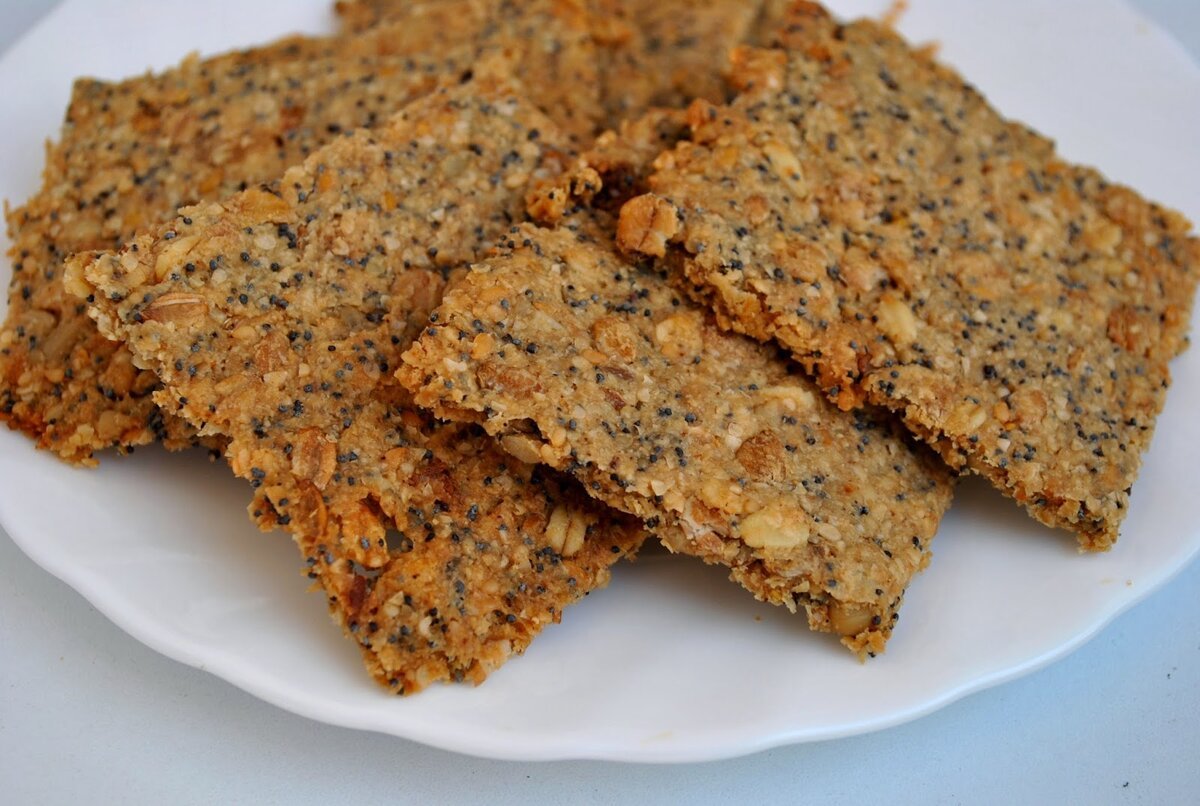 Печенье с сахаром и кунжутом