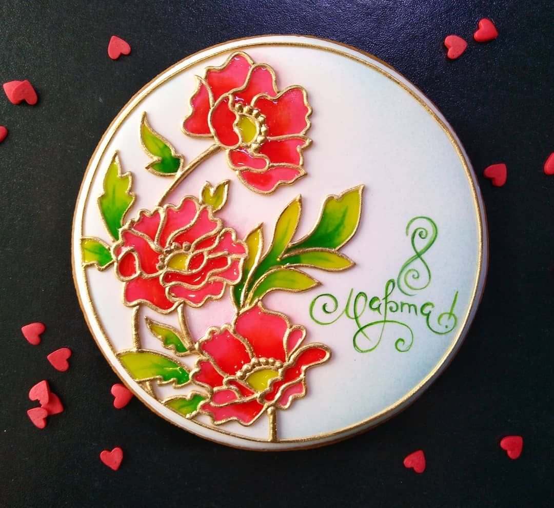 Витражное печенье