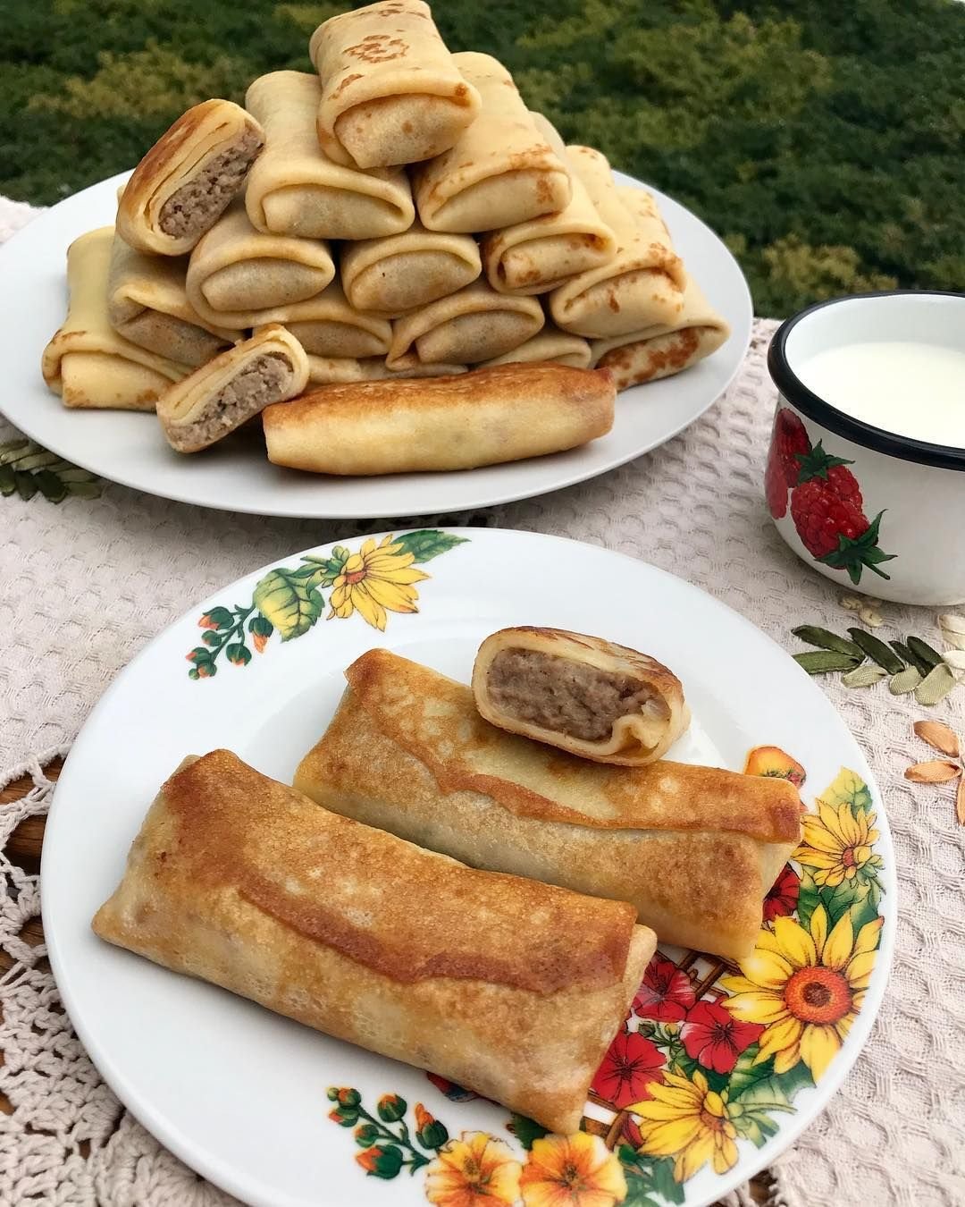 Блинчики с гречкой