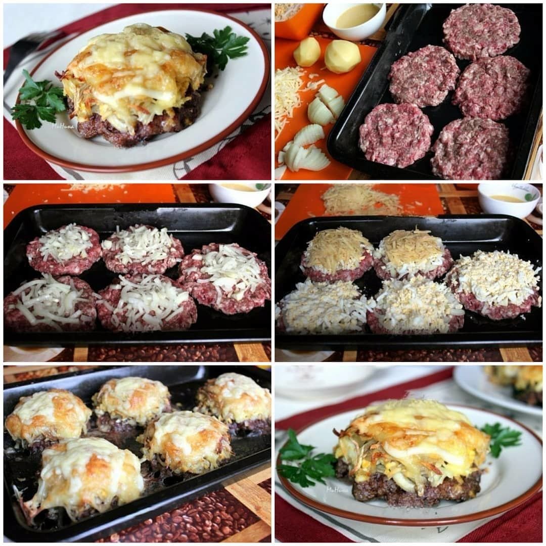 Стожки из мясного фарша