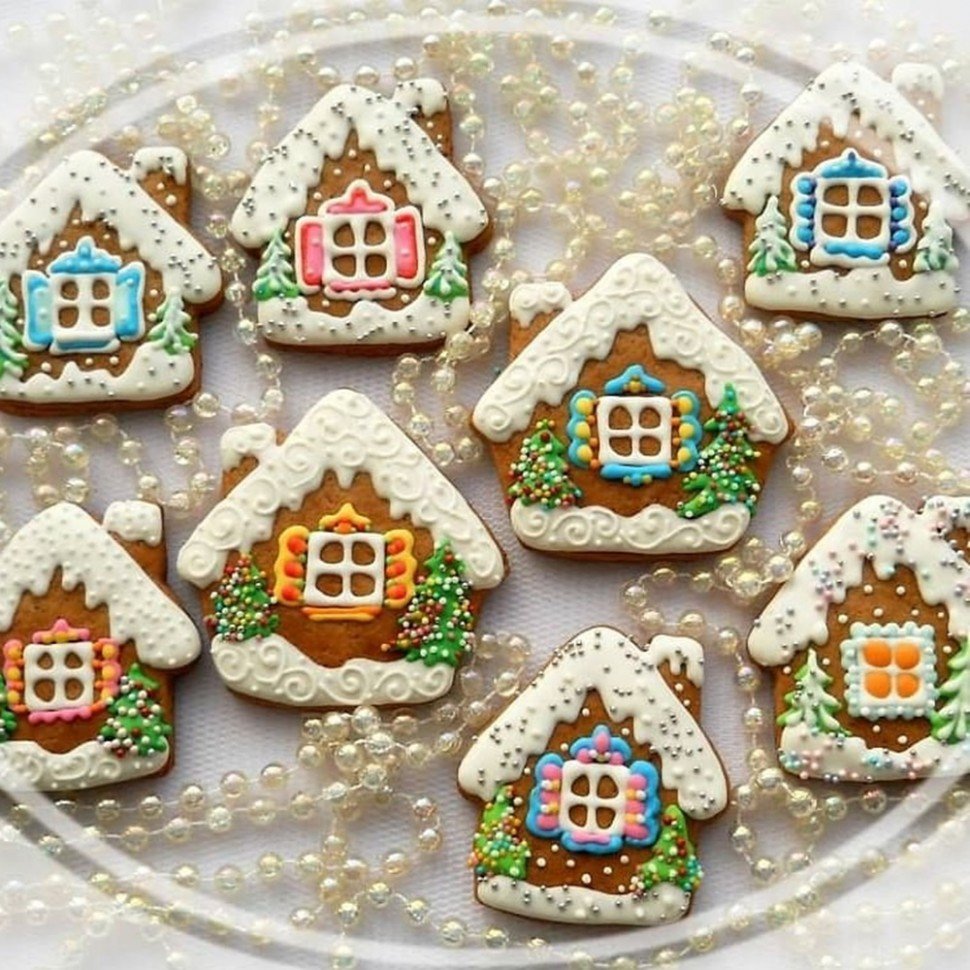 Пряничный домик плоский