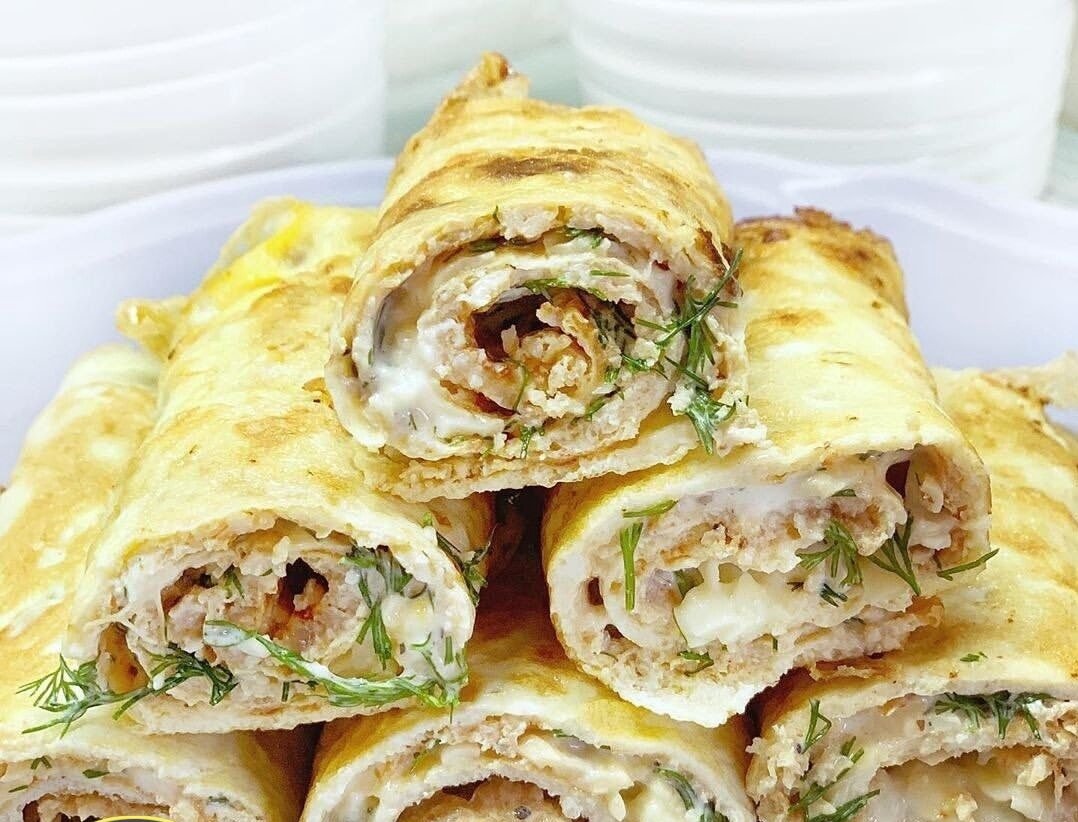 Мясной рулет из лаваша
