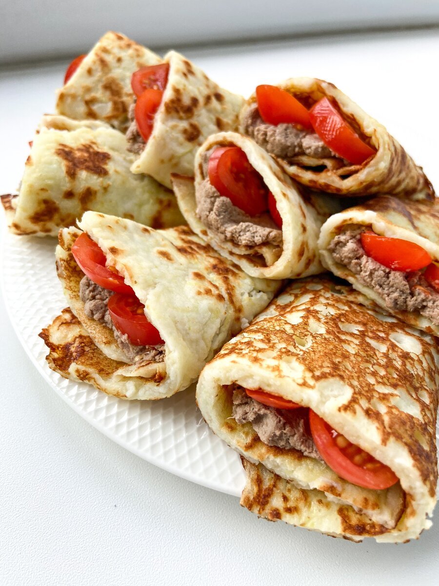Блинчики с мясом