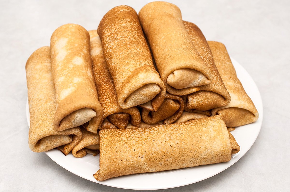 Блинчики с картошкой и луком