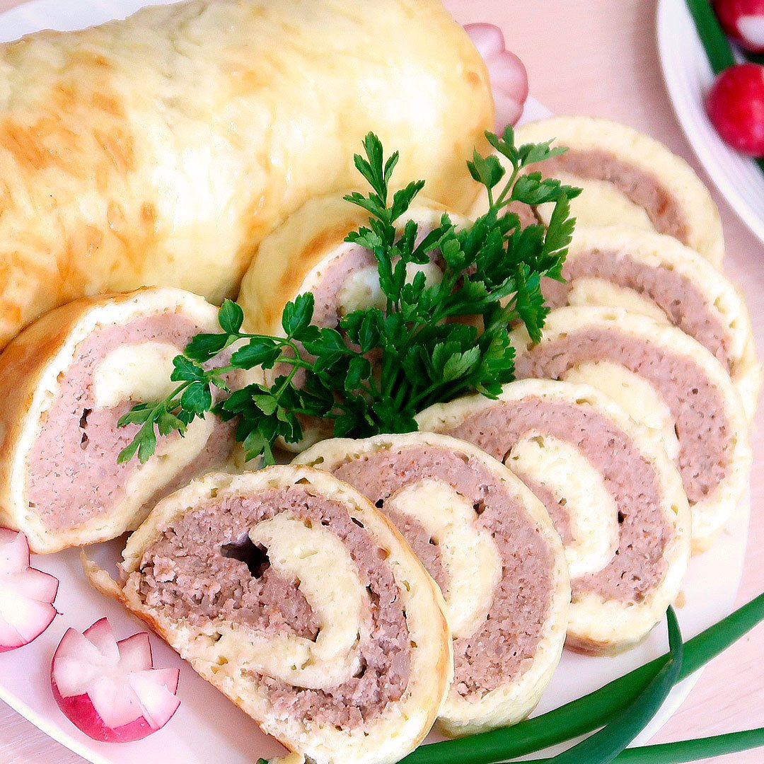 Блинчики с фаршем
