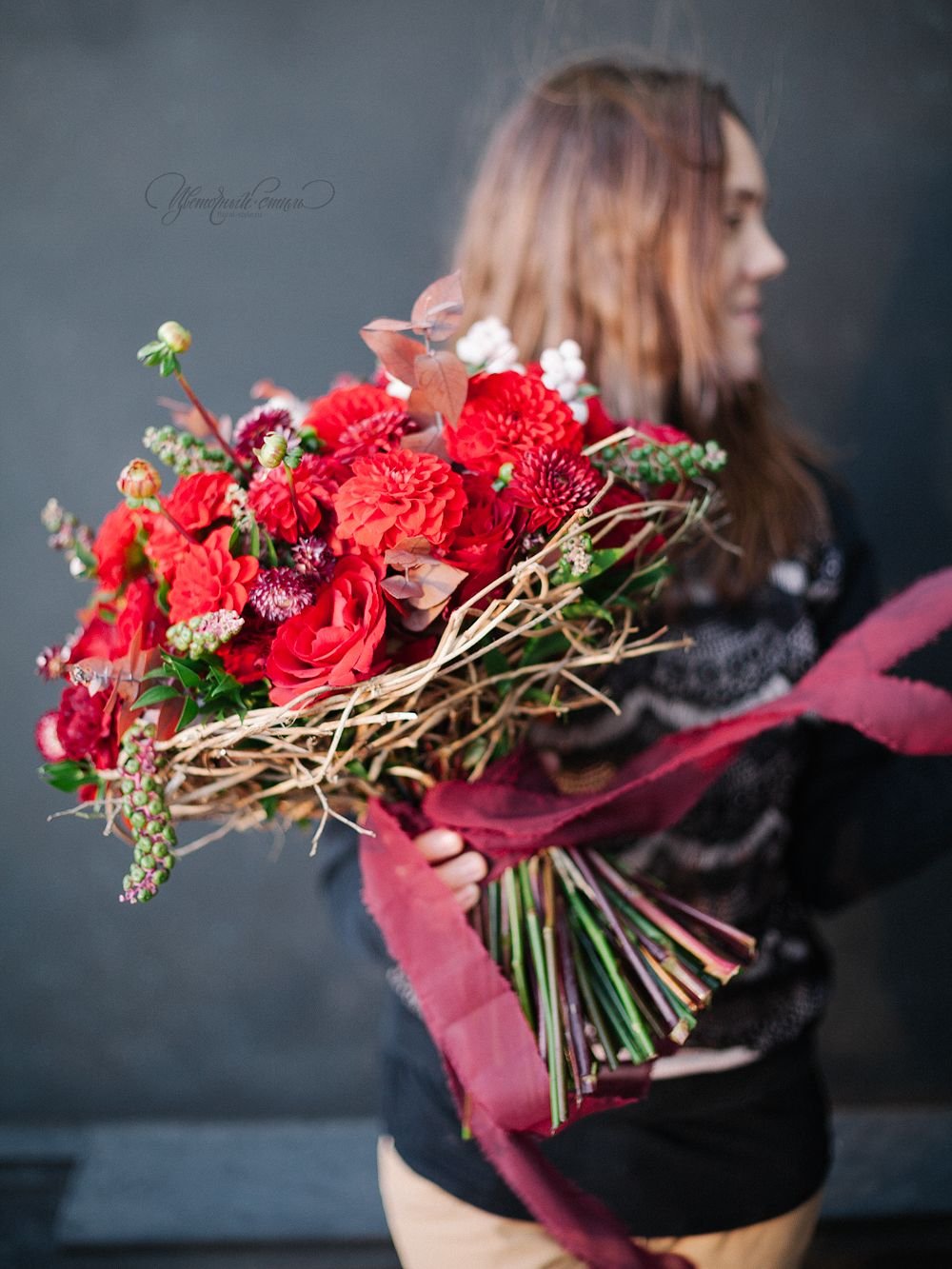 Флористика букеты на каркасах