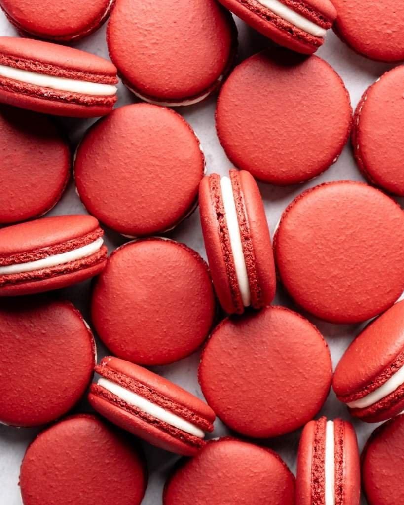 Red Velvet Macarons