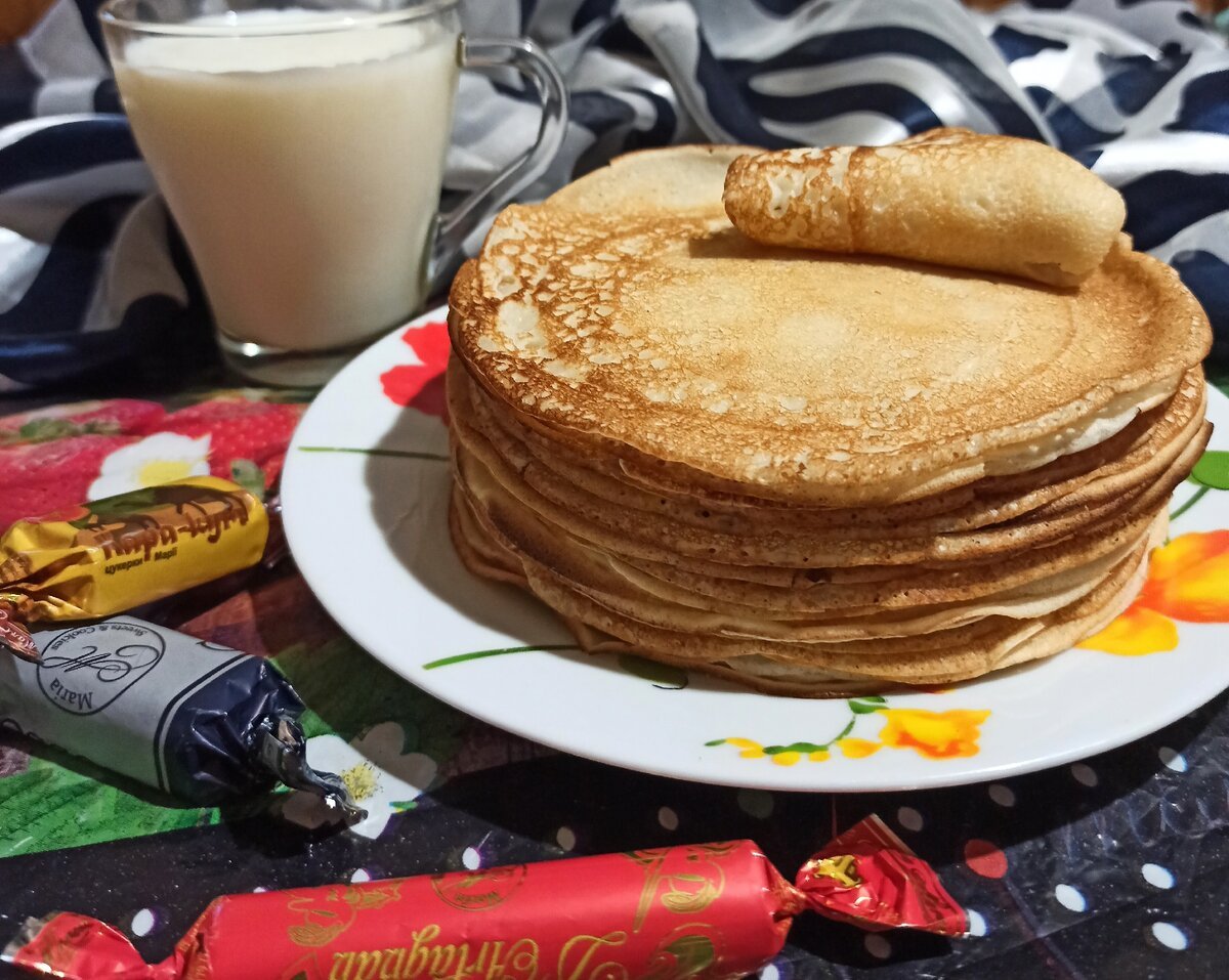 Блины горкой