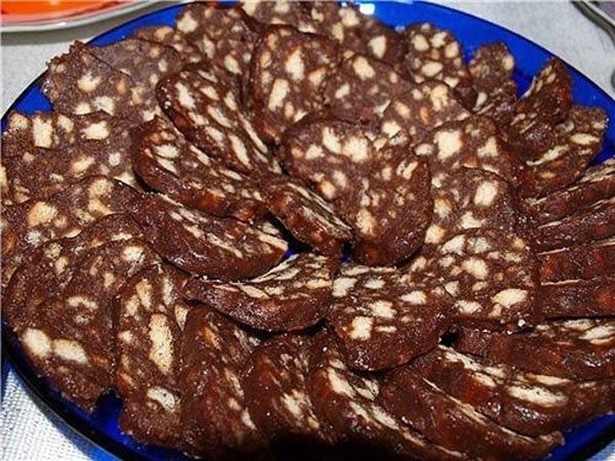 Шоколадная колбаска