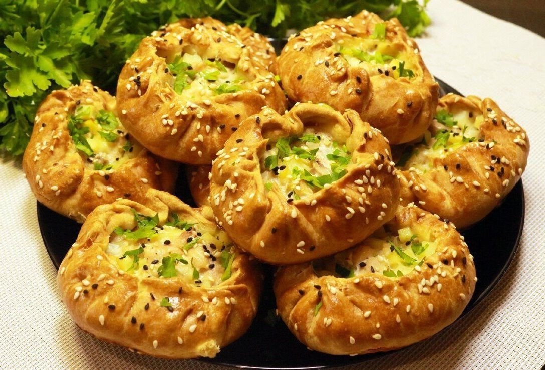 Мясной пирог по татарски
