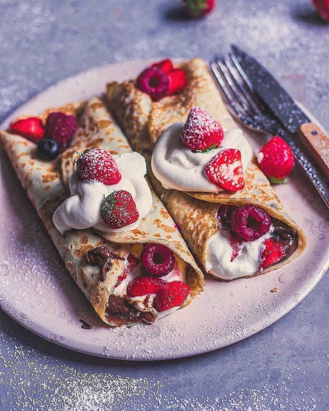 Красивые вкусные блинчики
