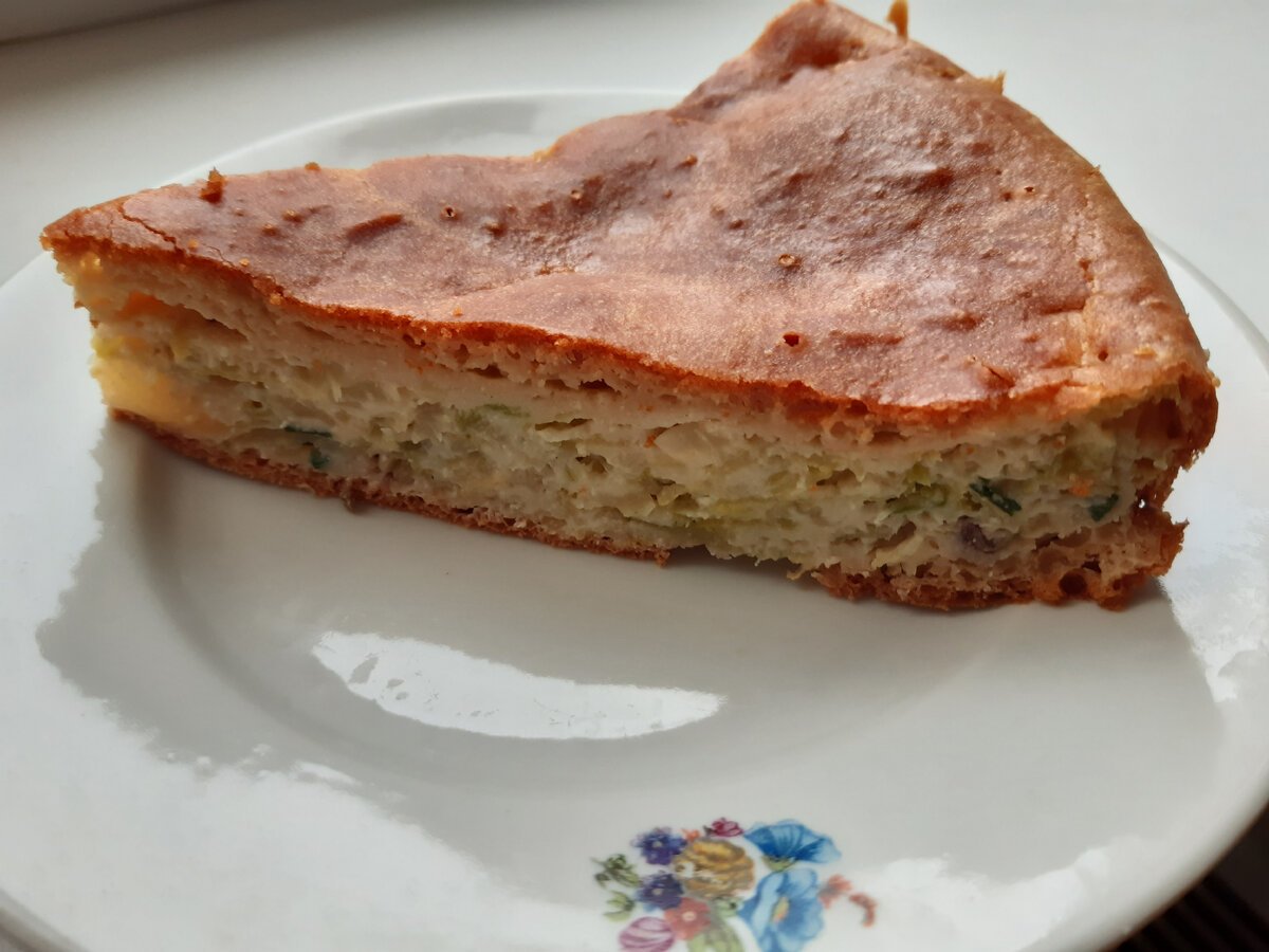 Заливной пирог с сыром
