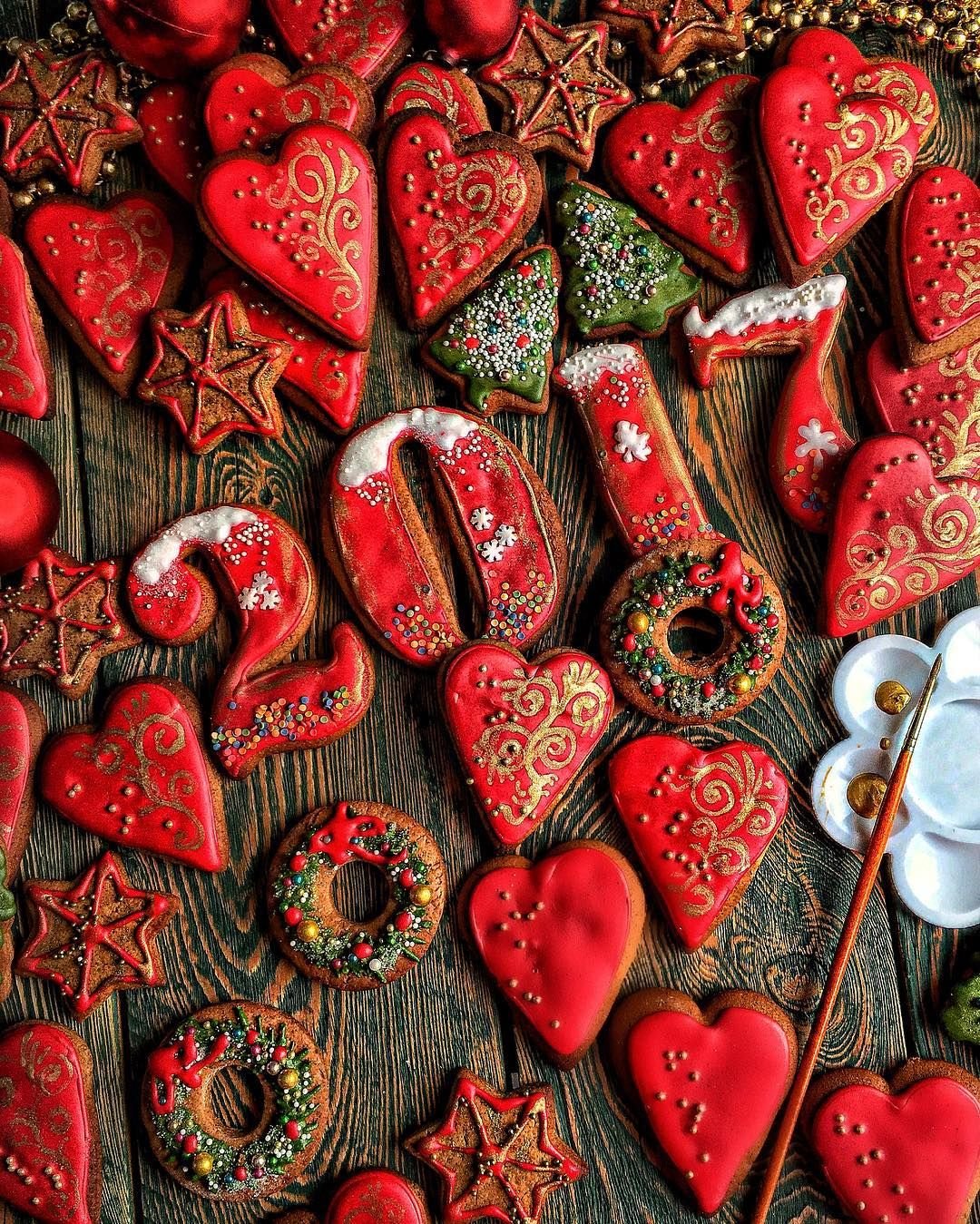 Сердце из печенья
