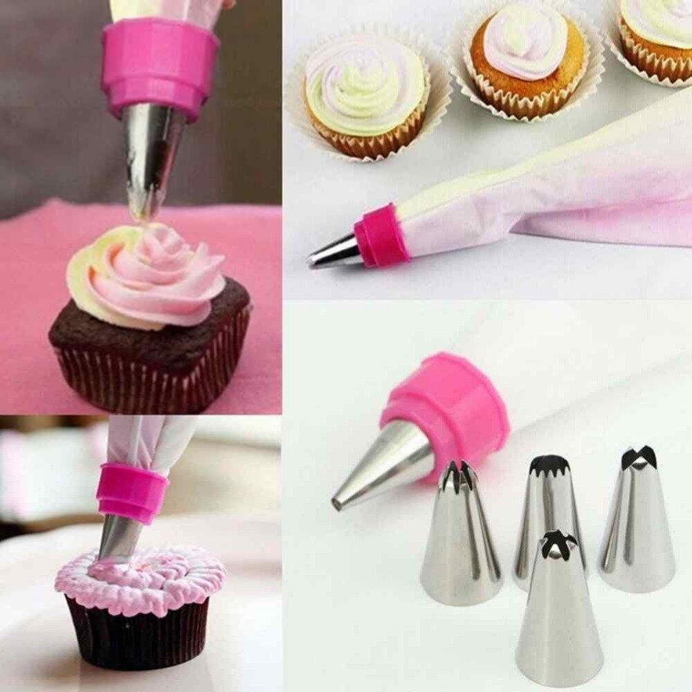 Набор кондитерий 6 насадок + переходник "Cake Decorator"