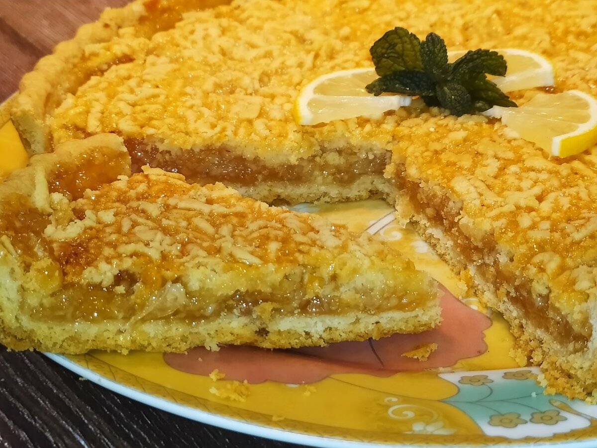 Песочный лимонный пирог