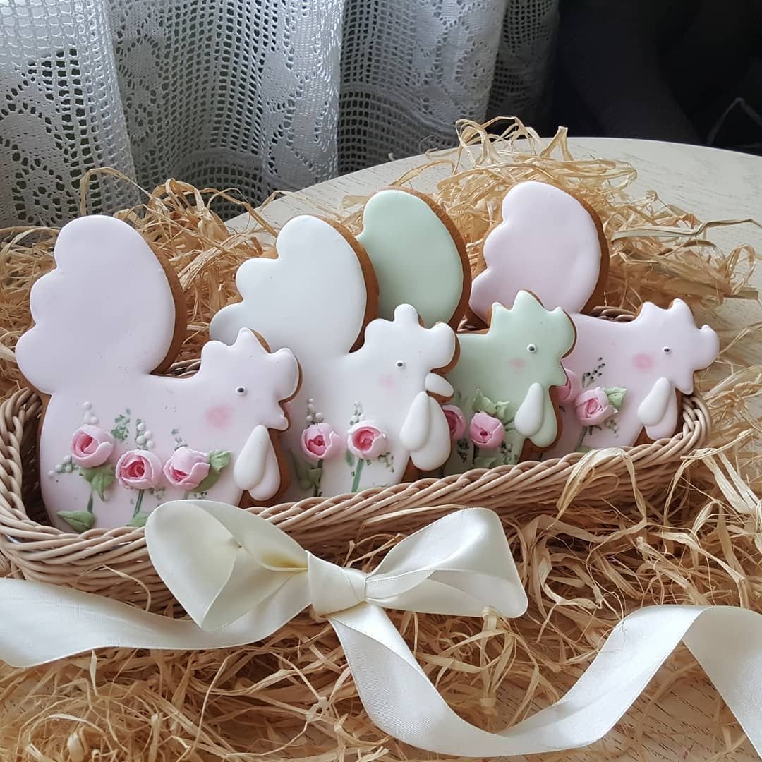 Украшение пасхальных куличей пряниками