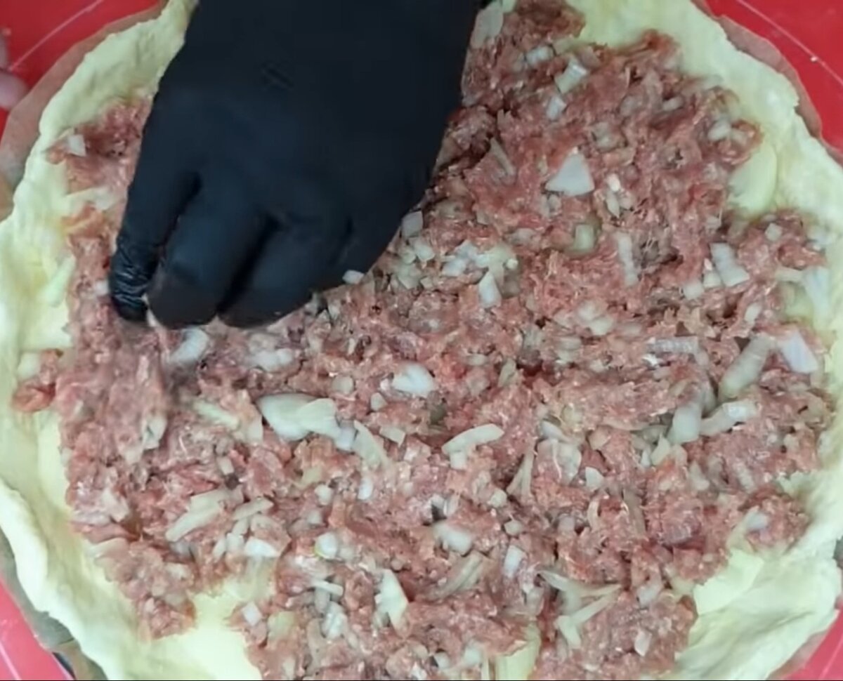 Фарш на сковороде