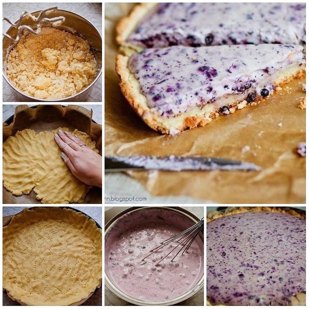 Черничный пирог с творогом купить