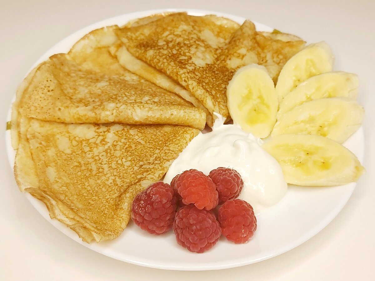 Вкусные блины на манке и молоке