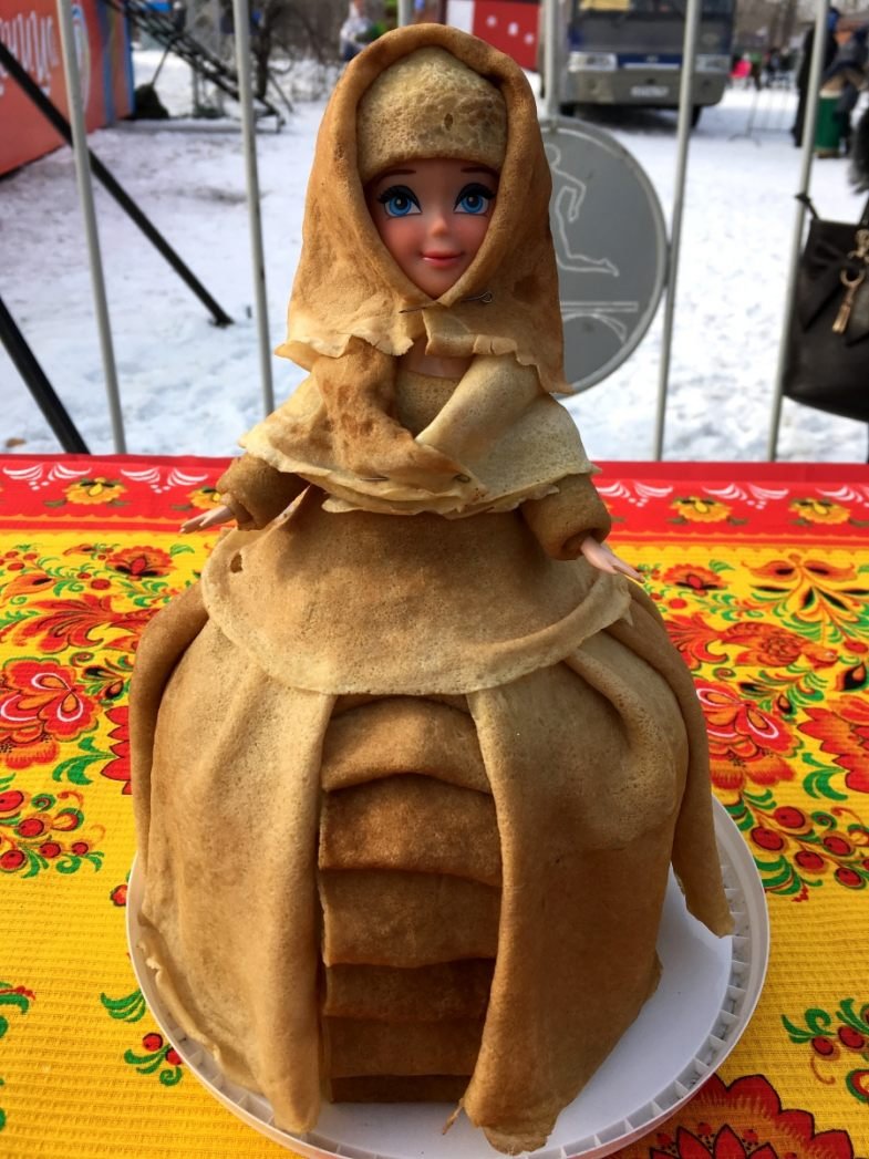 Кукла из блинов