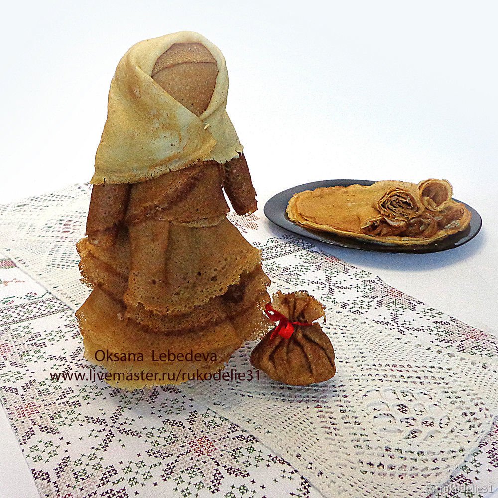 Кукла из блинов