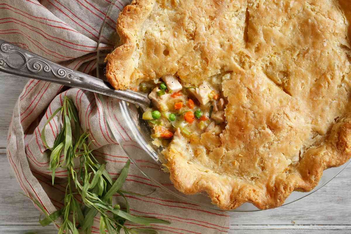 КИШ С курицей и грибами
