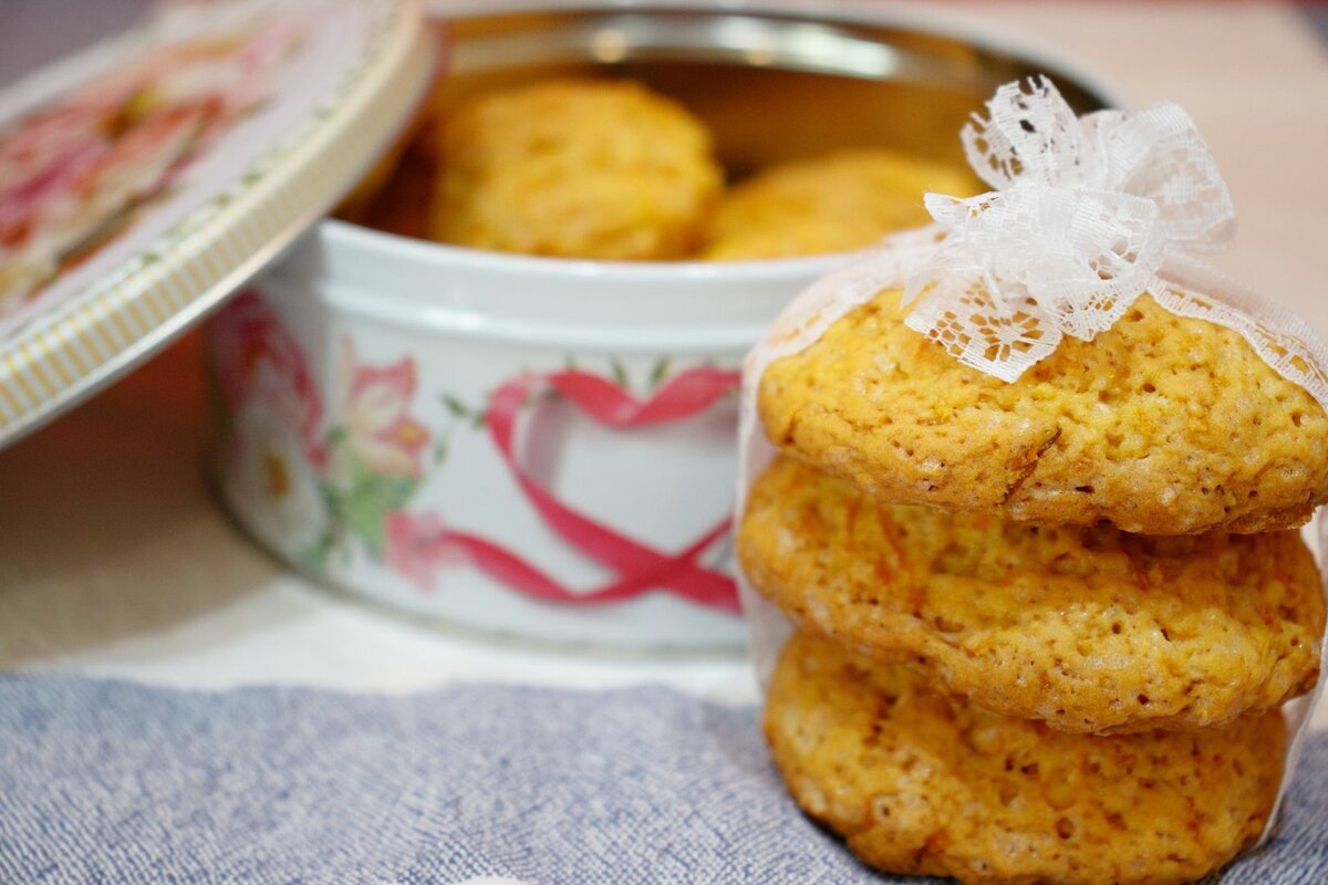 Овсяно-морковное печенье
