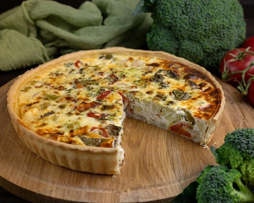 Картофельный КИШ С грибами