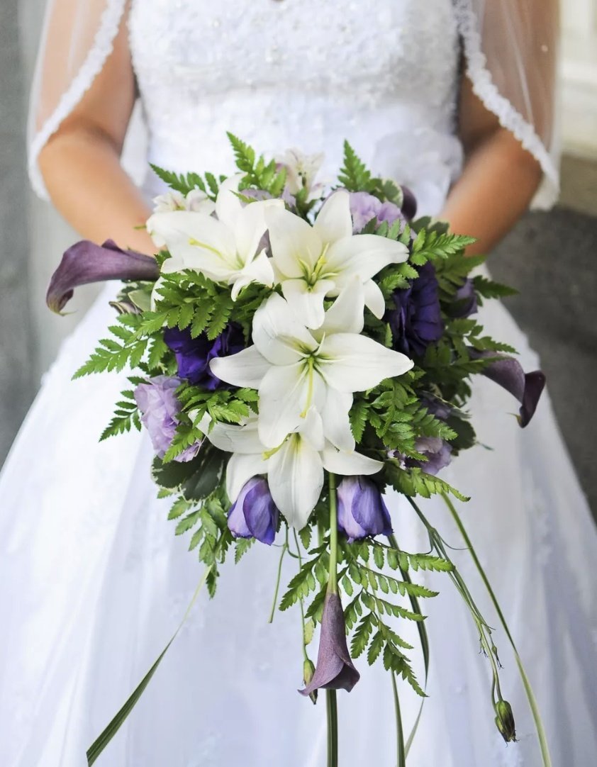 Букет невесты из лилий