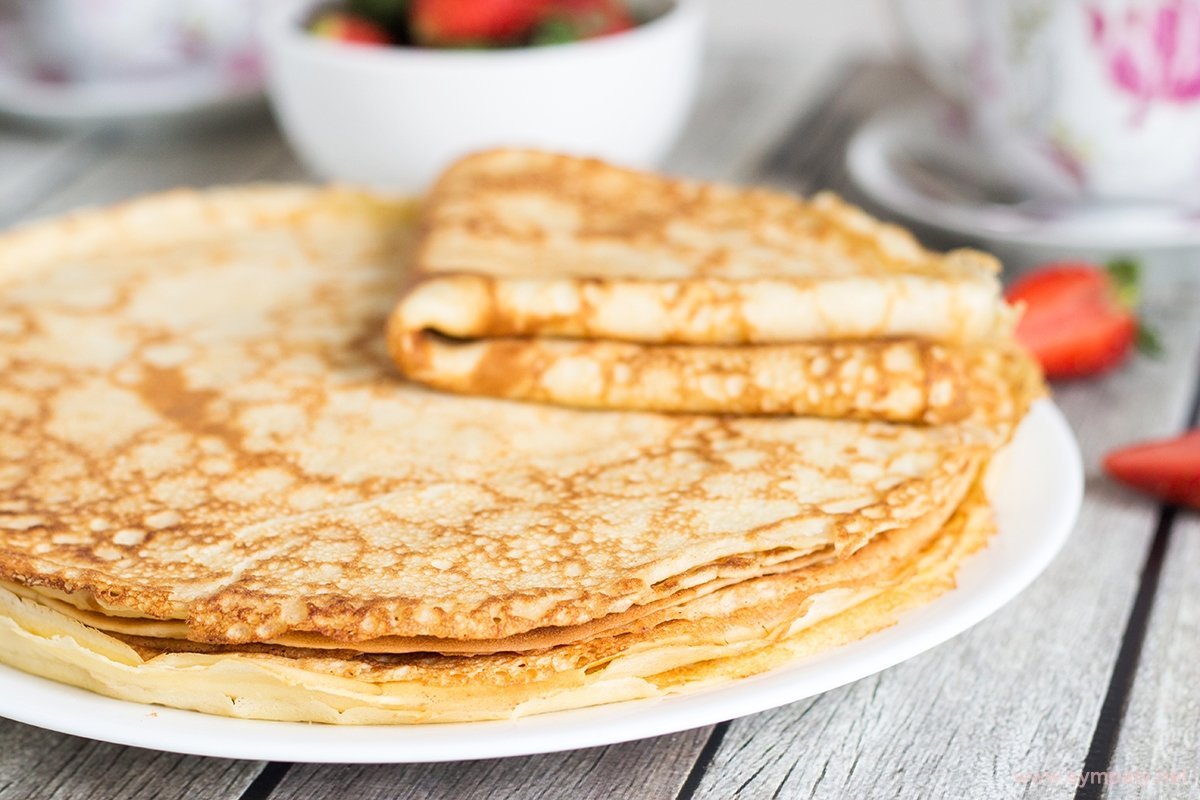Блины с мясом сверху