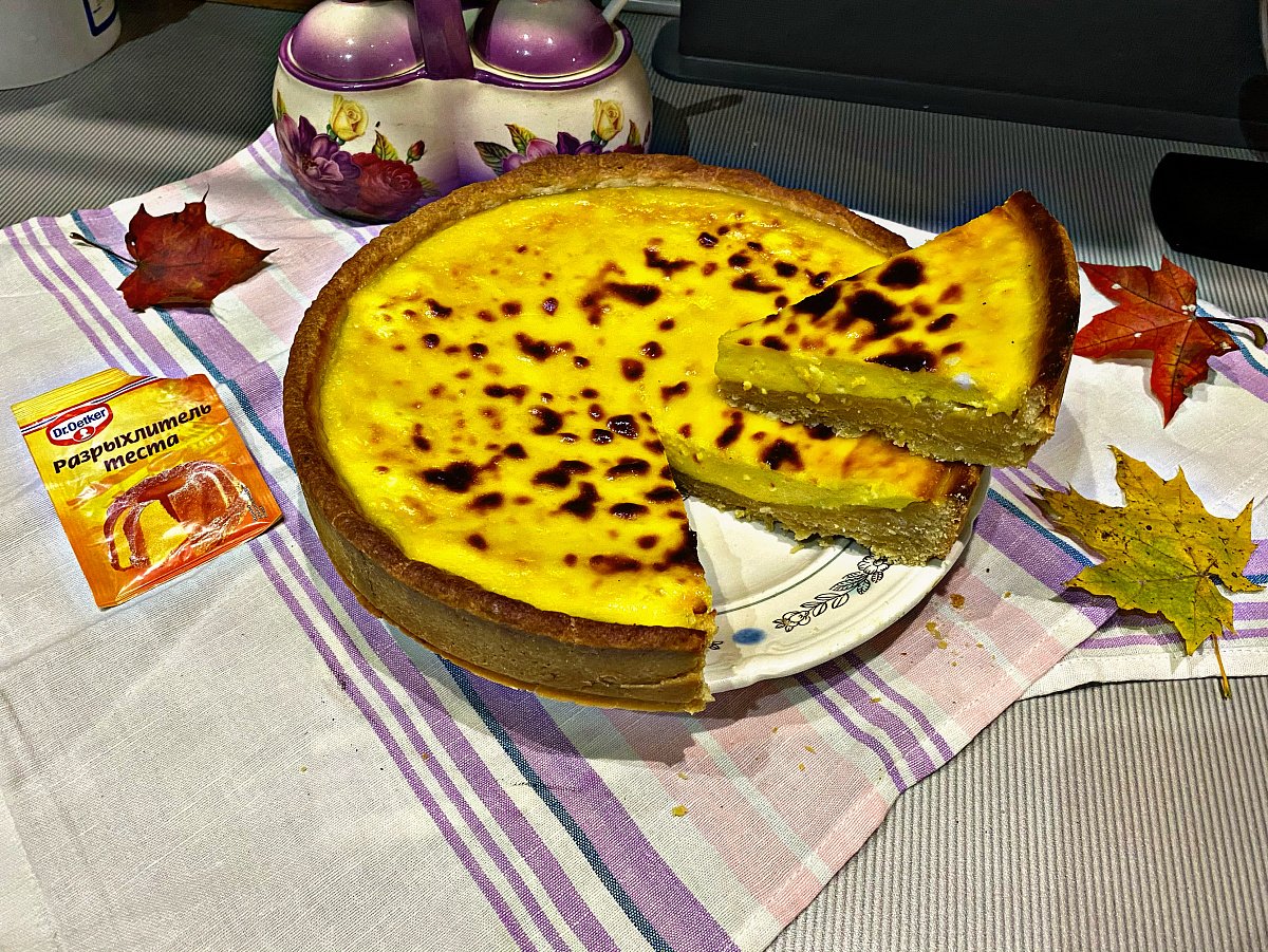 Заливной пирог с капустой