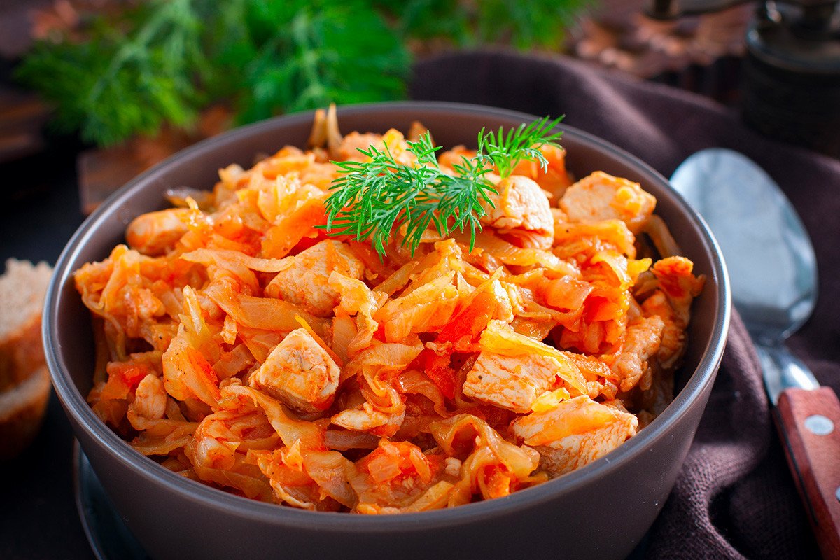 Капуста тушеная для пирогов
