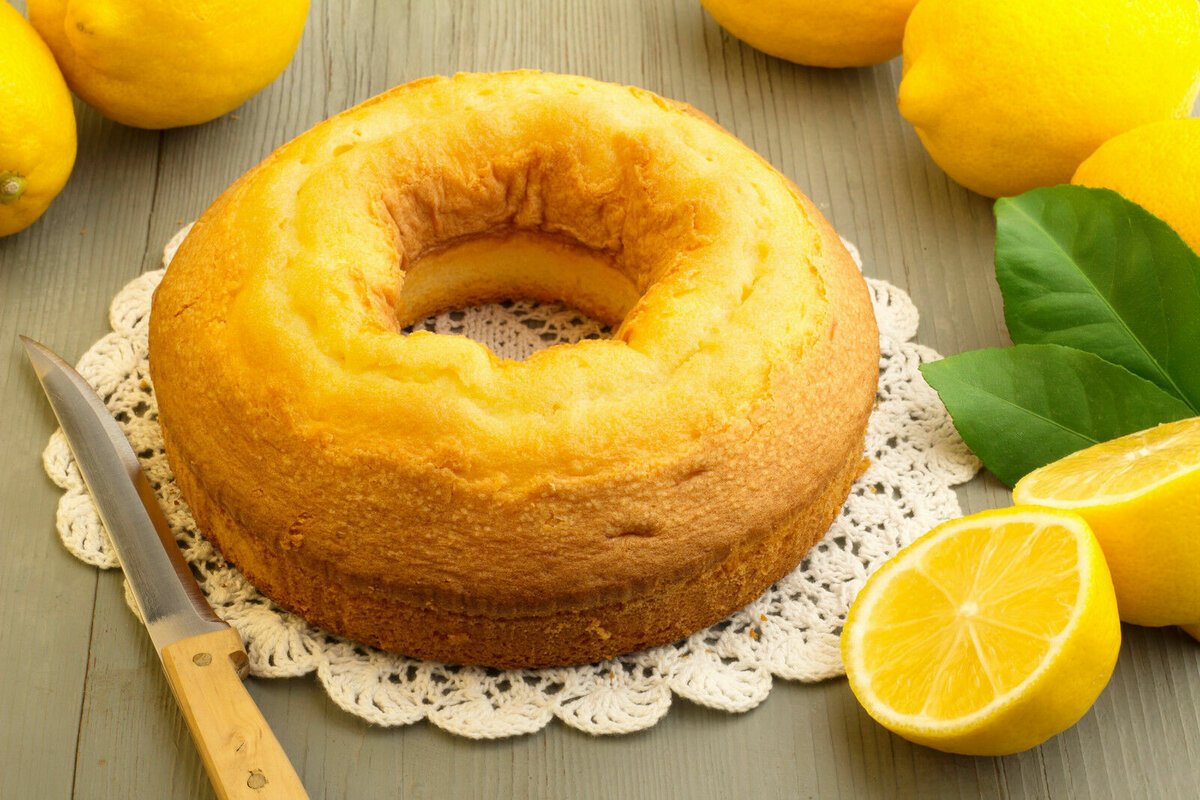 Лимонный пирог с маскарпоне