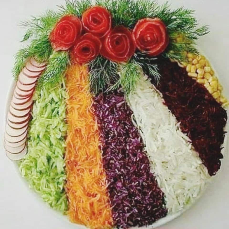 Салат розы для любимого