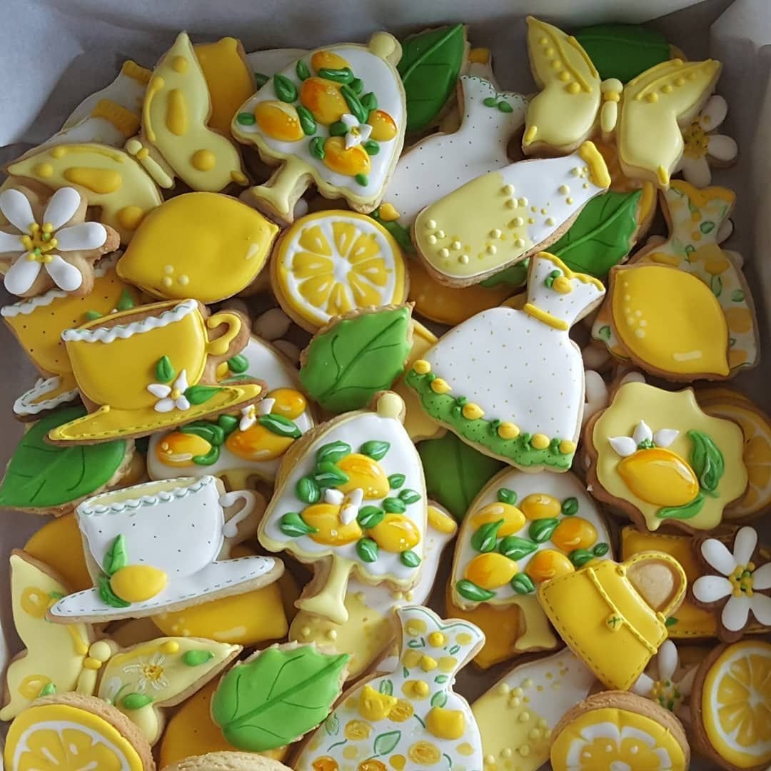 Печенье лимонное песочное