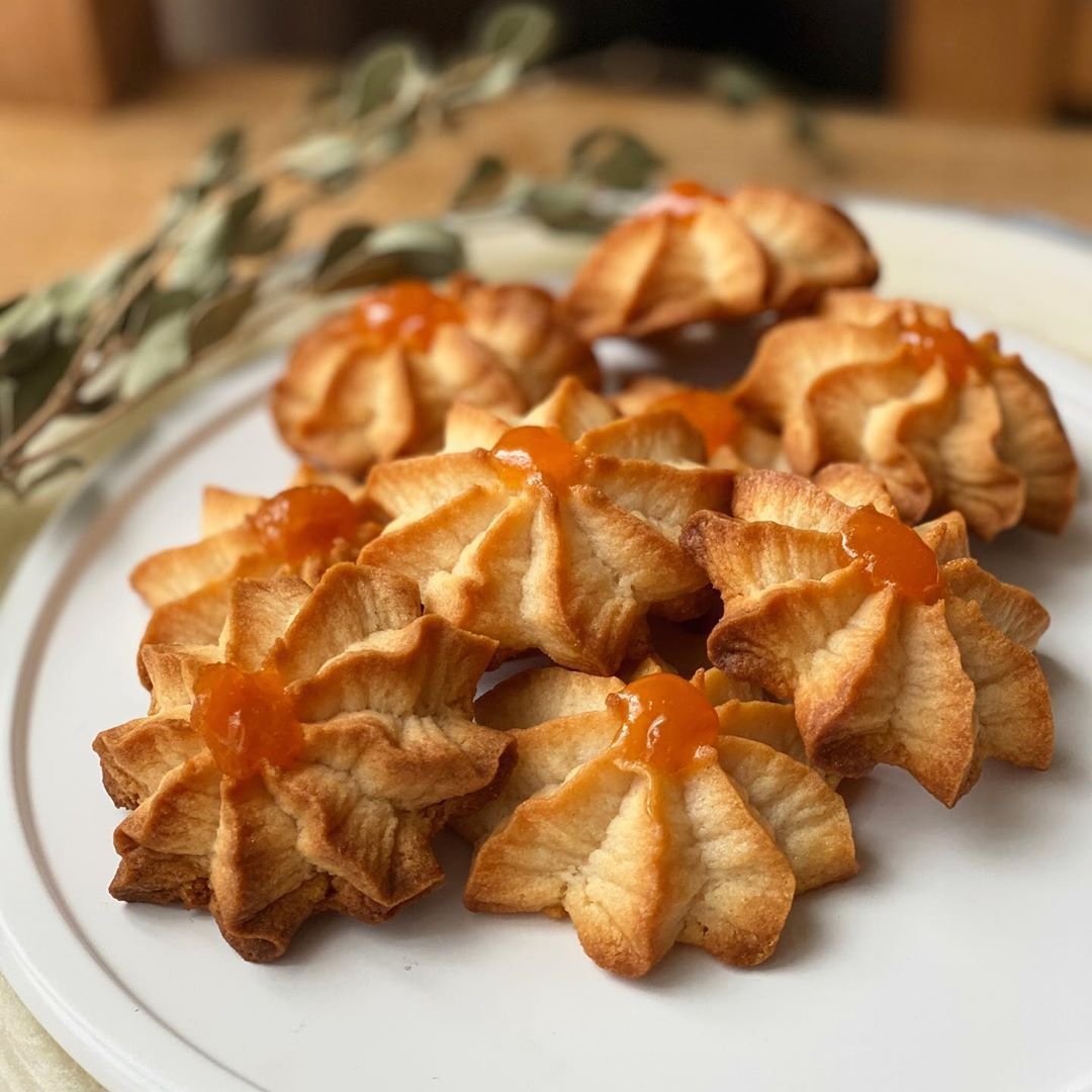 Печенье сердечки с джемом