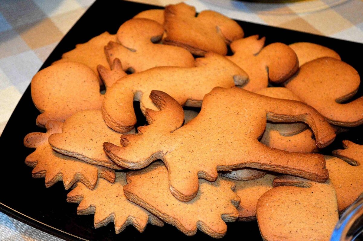 Печенье мишки с миндалем